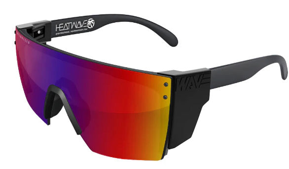 Heatwave Custom Lens Lazer Face Z87  Polarized Sunglasses, Black Frame