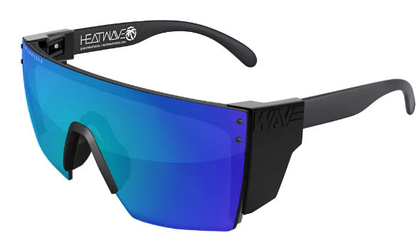 Heatwave Custom Lens Lazer Face Z87  Polarized Sunglasses, Black Frame