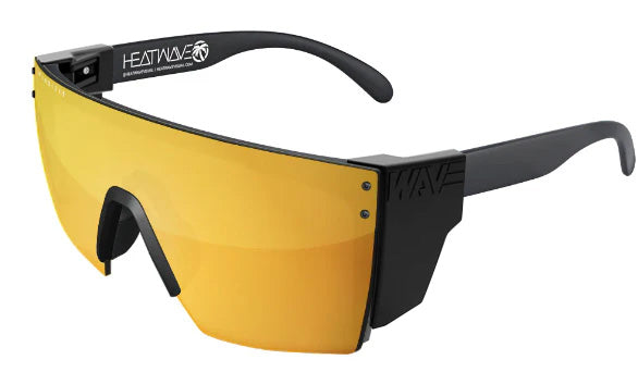 Heatwave Custom Lens Lazer Face Z87  Polarized Sunglasses, Black Frame