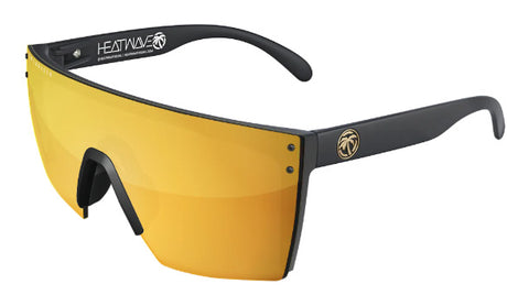 Heatwave Custom Lens Lazer Face Z87  Polarized Sunglasses, Black Frame