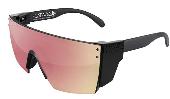 Heatwave Custom Lens Lazer Face Z87  Polarized Sunglasses, Black Frame