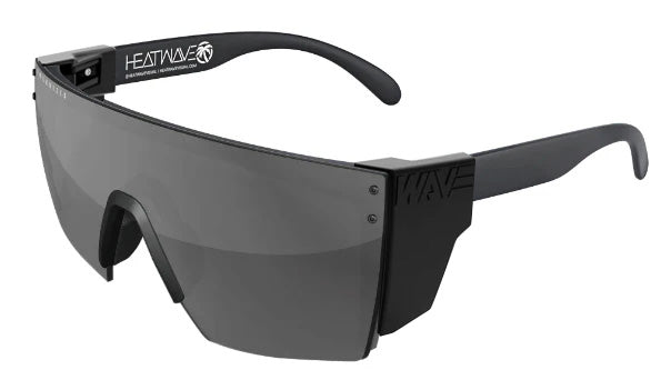 Heatwave Custom Lens Lazer Face Z87  Polarized Sunglasses, Black Frame