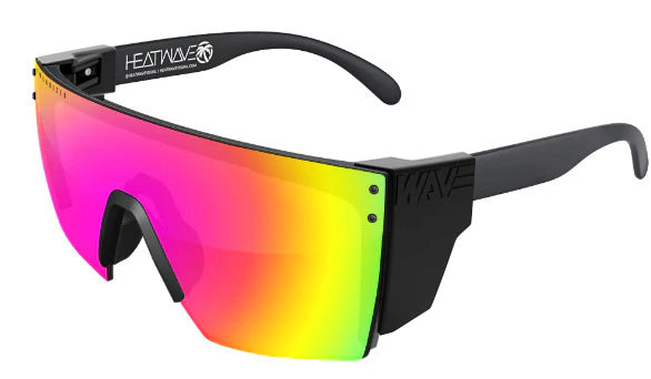 Heatwave Custom Lens Lazer Face Z87  Polarized Sunglasses, Black Frame