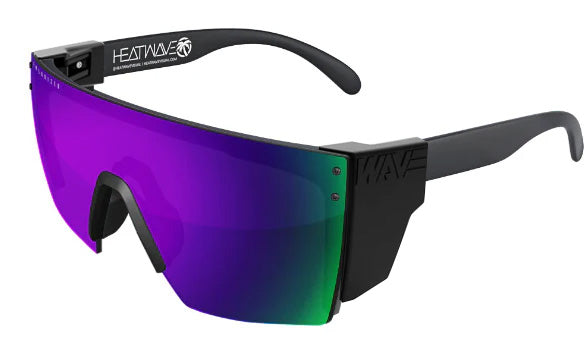 Heatwave Custom Lens Lazer Face Z87  Polarized Sunglasses, Black Frame