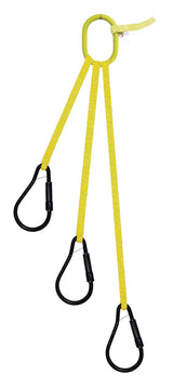 3 Legged Tool Lifting Web Sling, Large Carabiners