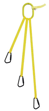 3 Legged Tool Lifting Web Sling, Medium Carabiners