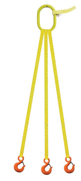 3 Legged Tool Lifting Web Sling, Snap Hooks