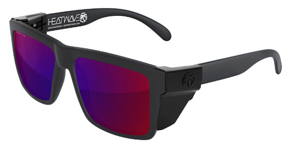 Heatwave Custom Lens Vise Z87 Polarized Sunglasses, Black Frame