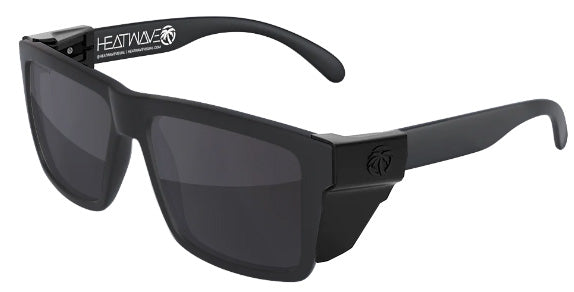 Heatwave Custom Lens Vise Z87 Polarized Sunglasses, Black Frame