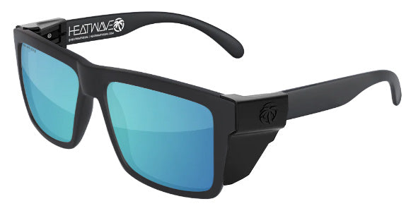 Heatwave Custom Lens Vise Z87 Polarized Sunglasses, Black Frame