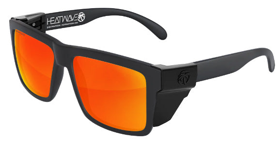 Heatwave Custom Lens Vise Z87 Polarized Sunglasses, Black Frame