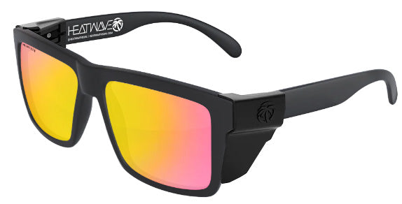 Heatwave Custom Lens Vise Z87 Polarized Sunglasses, Black Frame