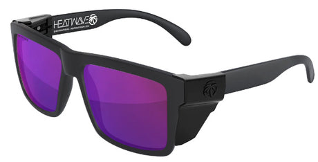 Heatwave Custom Lens Vise Z87 Polarized Sunglasses, Black Frame