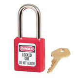 Master Lock Red LOTO Thermoplastic Lock